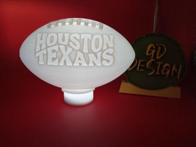 Houston Texans 3D WAVE NFL FOOTBALL TEALIGHT