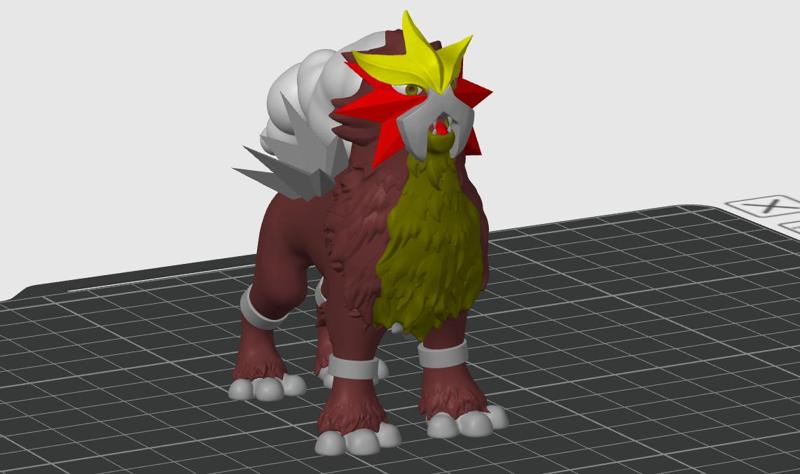Multicolor Entei 6 colors Pokémon