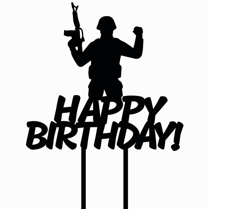 TOPPER CAKE MILITARY POLICE ARMY ARMY SPECIAL FORCES WEAPONS
