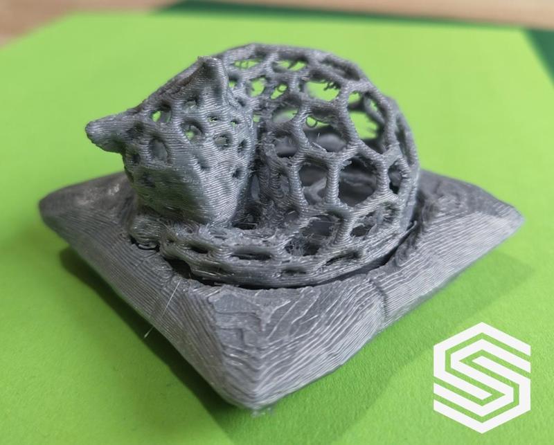 Cute Voronoi Sleeping Cat