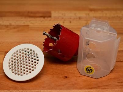 Ventilation grid 60mm with hexagon pattern