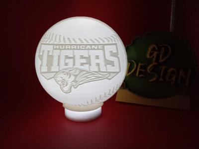Hurricane Tigers Baseball Light