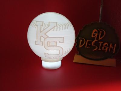 Kansas State Wildcats Ver 2 BASEBALL LIGHT
