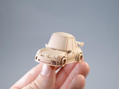 tooned Porsche 911 GT3 Kit Card
