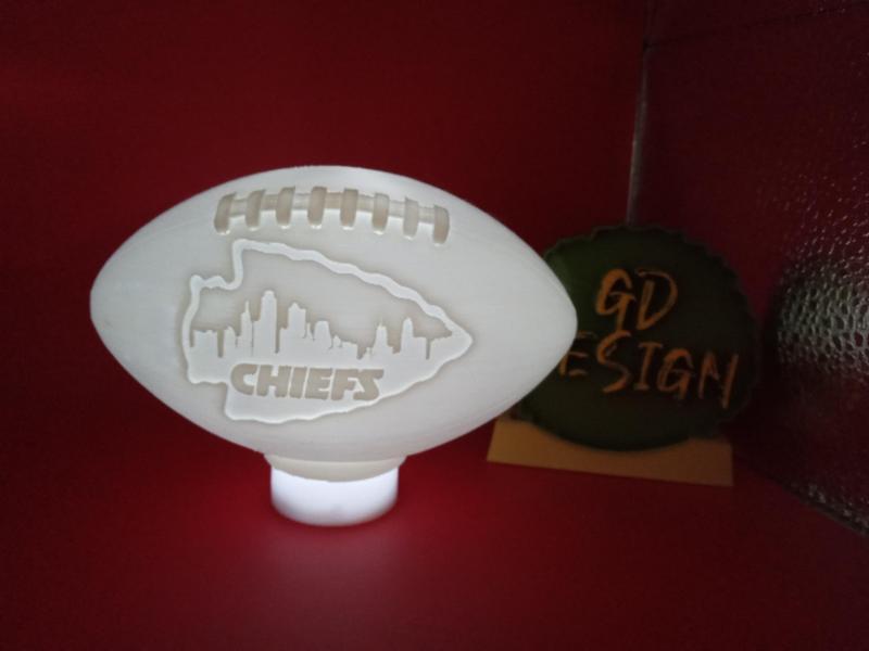 Kansas City Chiefs Arrowhead 3D NFL FOOTBALL TEALIGHT