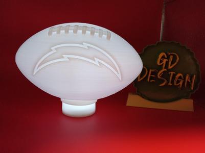 Los Angeles Chargers 3D NFL FOOTBALL TEALIGHT