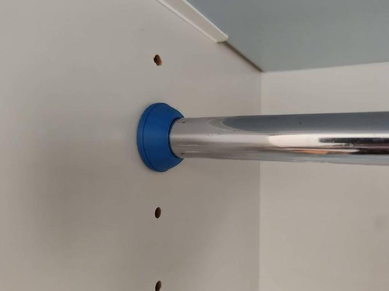 Rod mount for closet