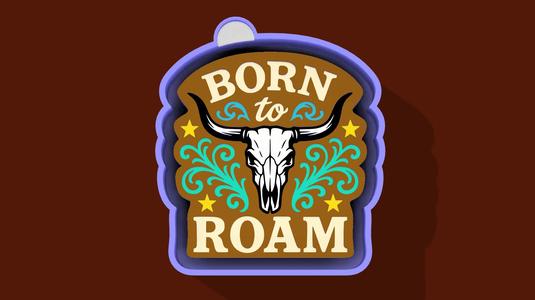 🤠🐂 Born to Roam – Freshie, Keychain, Resin & Candle Mold