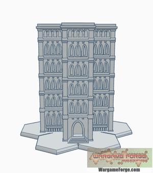 Gothic Building 25 with Hex Base GHB025