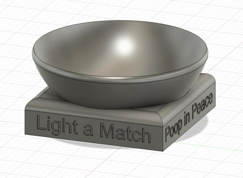 Tray and bowl for bathroom