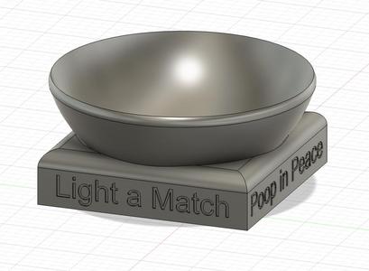 Tray and bowl for bathroom