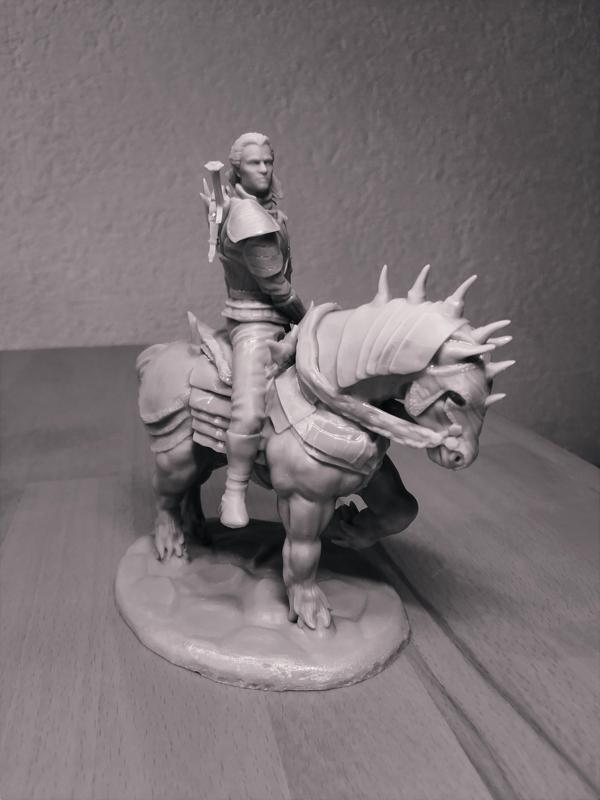 Geralt the Witcher on Horseback