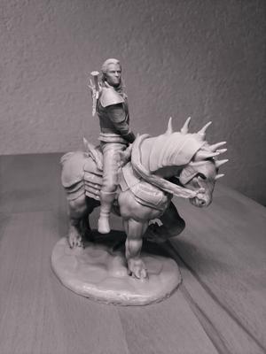 Geralt the Witcher on Horseback