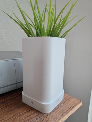 Maceta Minimalista Cuadrada con Base de Drenaje