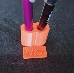Pen holder with the text "Professor"