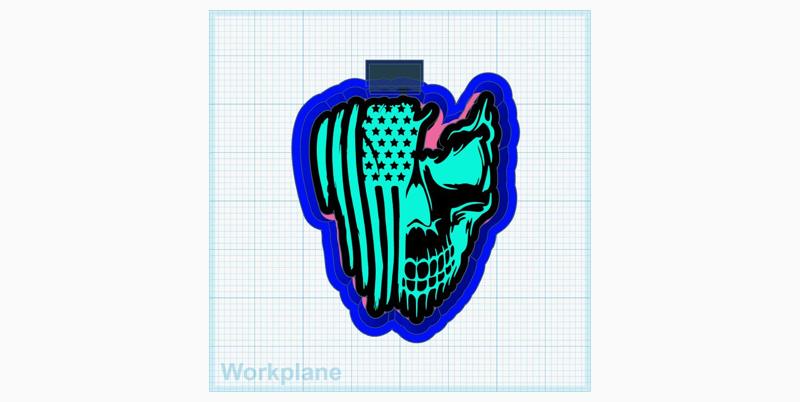 Flag skull