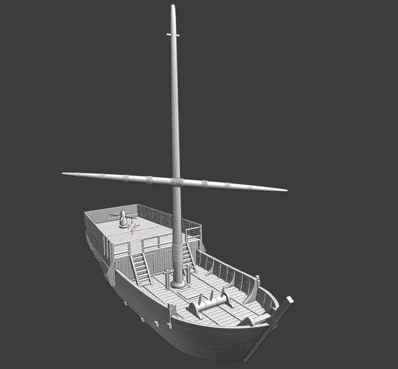 Medieval English Warship Kogge