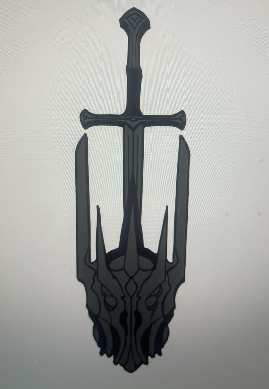 Lord of the Rings Sauron 3D mural