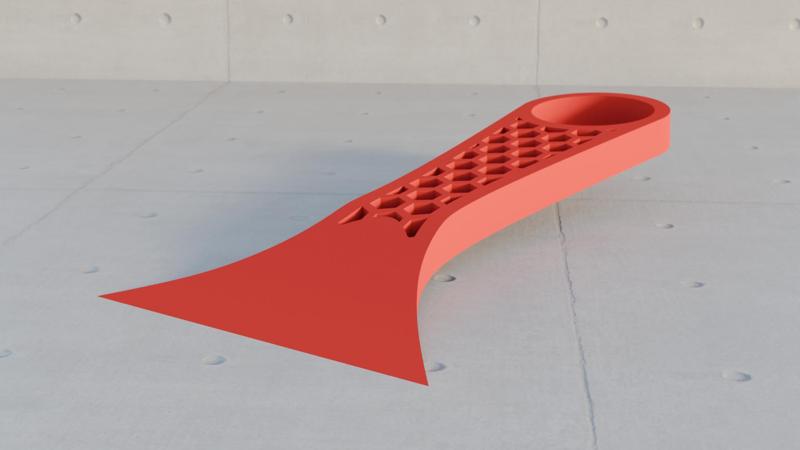 Mini Printbed Scraper - Honeycomb Pattern