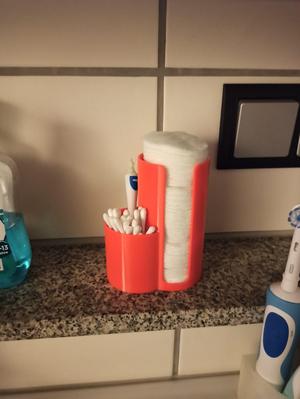 Behälter für Abschmink-Pads und Wattestäbchen