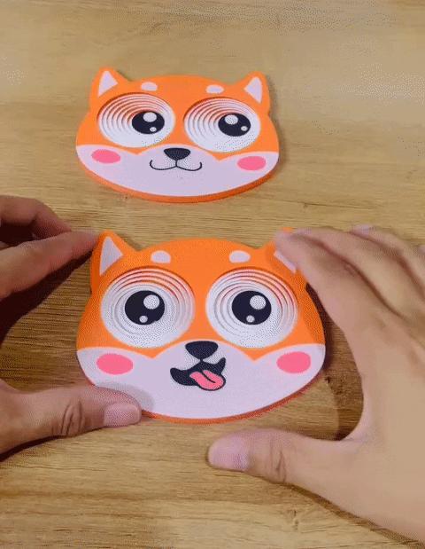 Shiba Inu with Rotating Eyes