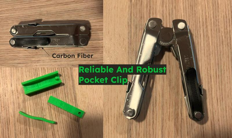 Reliable And Robust Pocket Clip for Leatherman Multitools