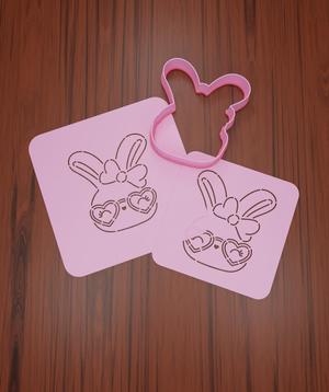 Easter Stencil #31 "Liston Rabbit".