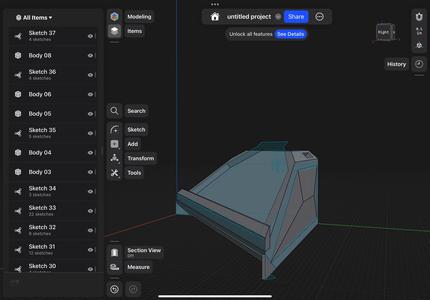 Angled storage/stand