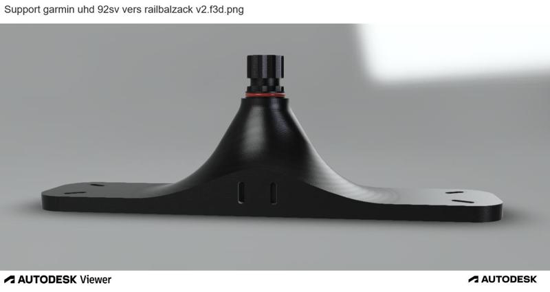 Garmin uhd 92sv echo sounder adapter bracket (9" screen) for Railblaza