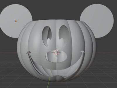 Mickey Halloween Pumpkin Holder