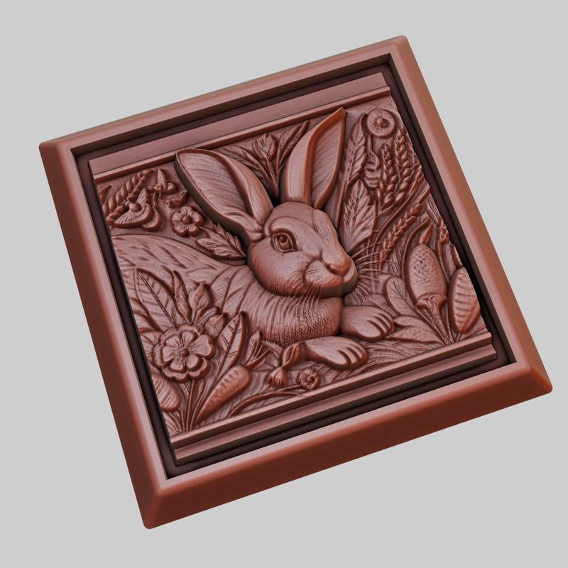 Rabbit Animal 3D Model for CNC Router Laser & 3D Printer