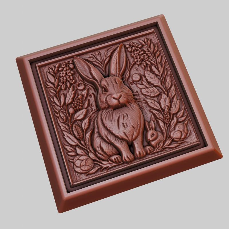 Rabbit Animal 3D Model for CNC Router Laser & 3D Printer
