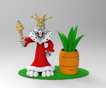 BUGS BUNNY KING POT