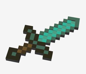 Minecraft Diamond Sword Bookmark