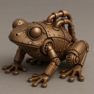 Steampunk Mechanical Frog