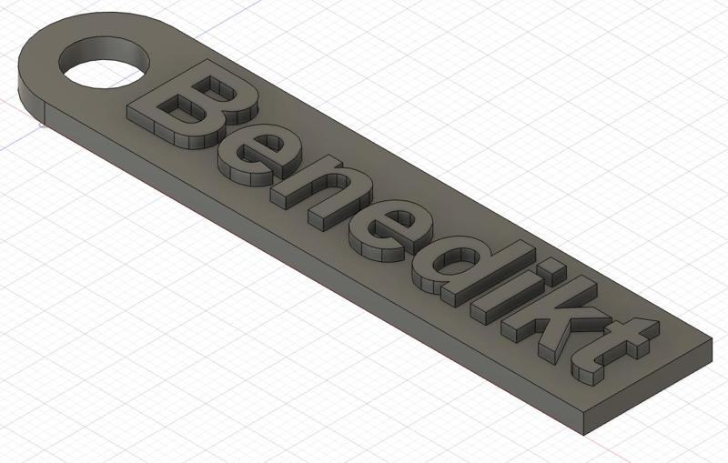 Schlüsselanhänger Benedikt/ Key fob Benedikt