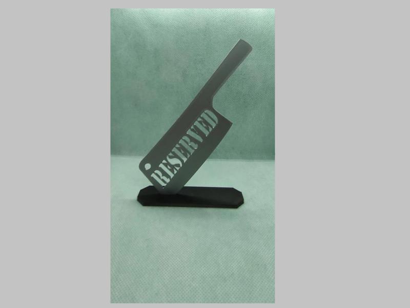 RESERVED TABLE PLACE MARKER PLACEHOLDER