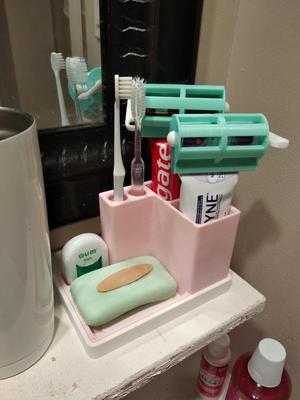 Double Tooth Brush Holder