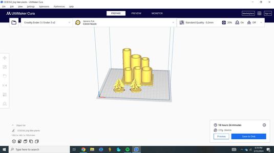 plant pot with optinal fake plants