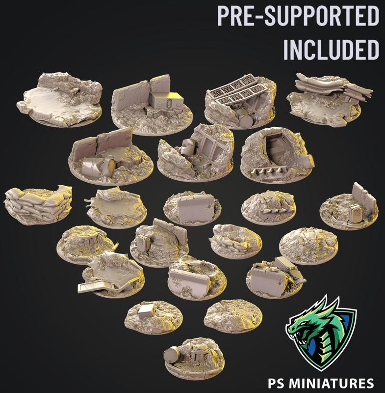Warzone Bases (Set of 22)