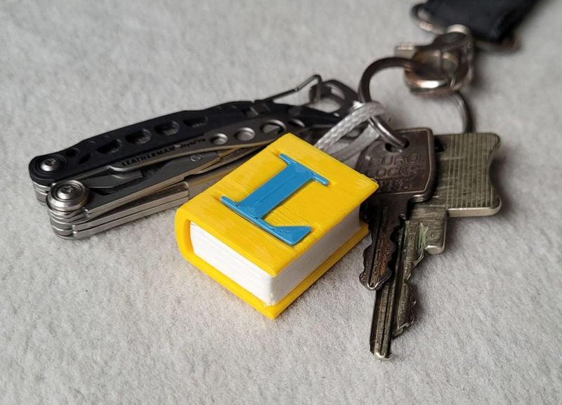 Book keychain