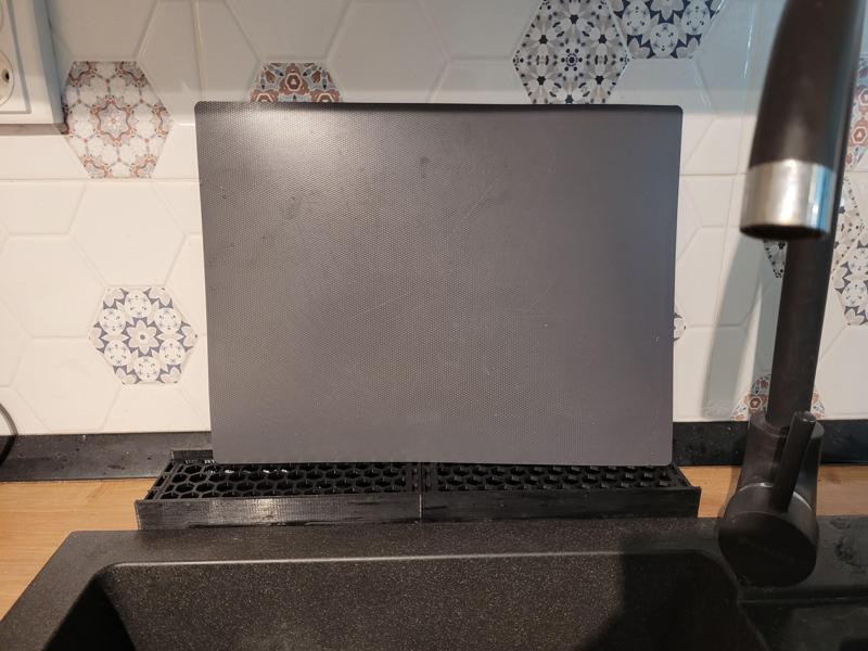 Chopping board water drain kitchen organizer