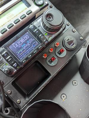 Havis console mounting bracket for iCOM IC-7000 and IC-706 series