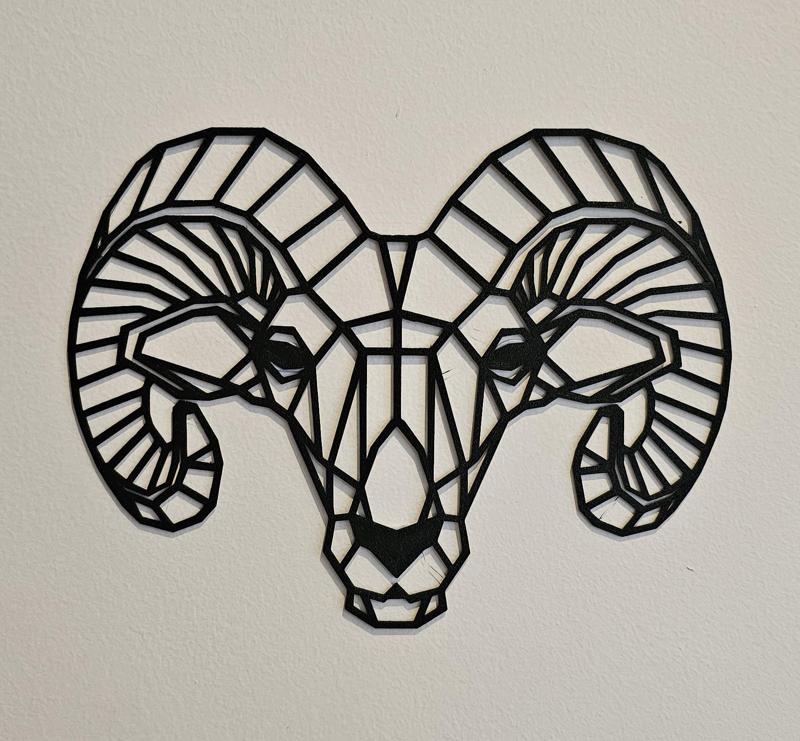 Geometric Ram Wall Art