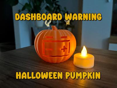 Battery Dashboard Warning Halloween Pumpkin light
