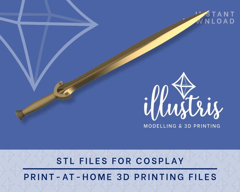 RIPTIDE Sword (Show Ver.) STL Files [Percy Jackson and the Olympians]