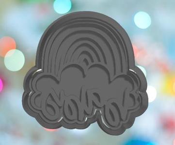 Baby Shower Rainbow Baby Cookie Cutter