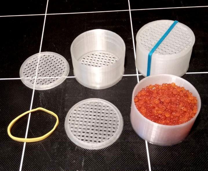 Silica gel container