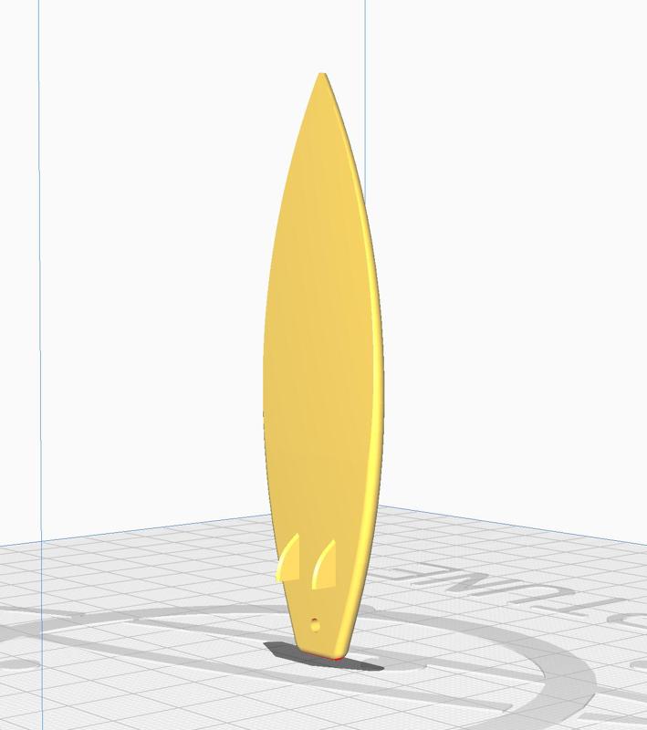 Mini Surfboard with Dual Fins