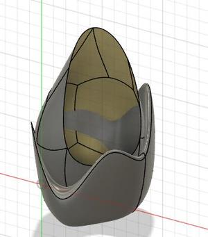 chocolate holder shaped as easter egg